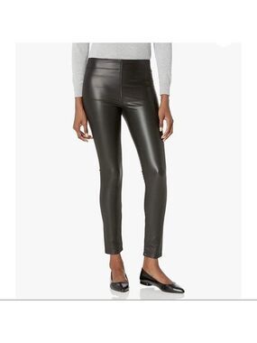 MAX Studio Pleather Skinny Black Pants
